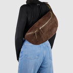 Suede Leather Crossbody Bag