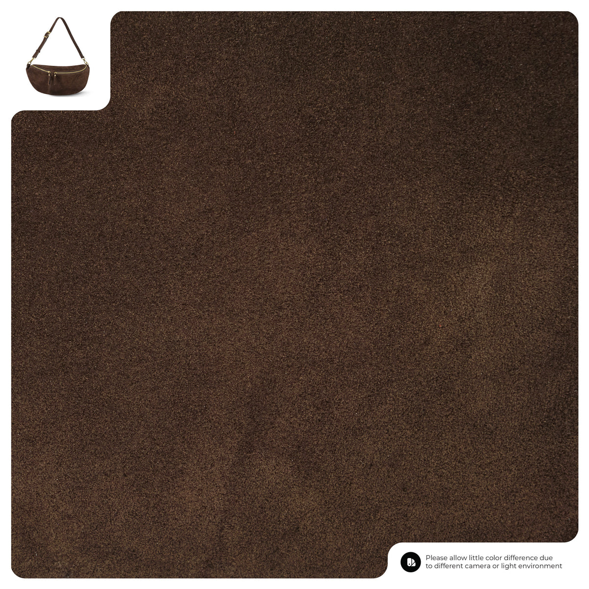 Suede Leather Crossbody Bag