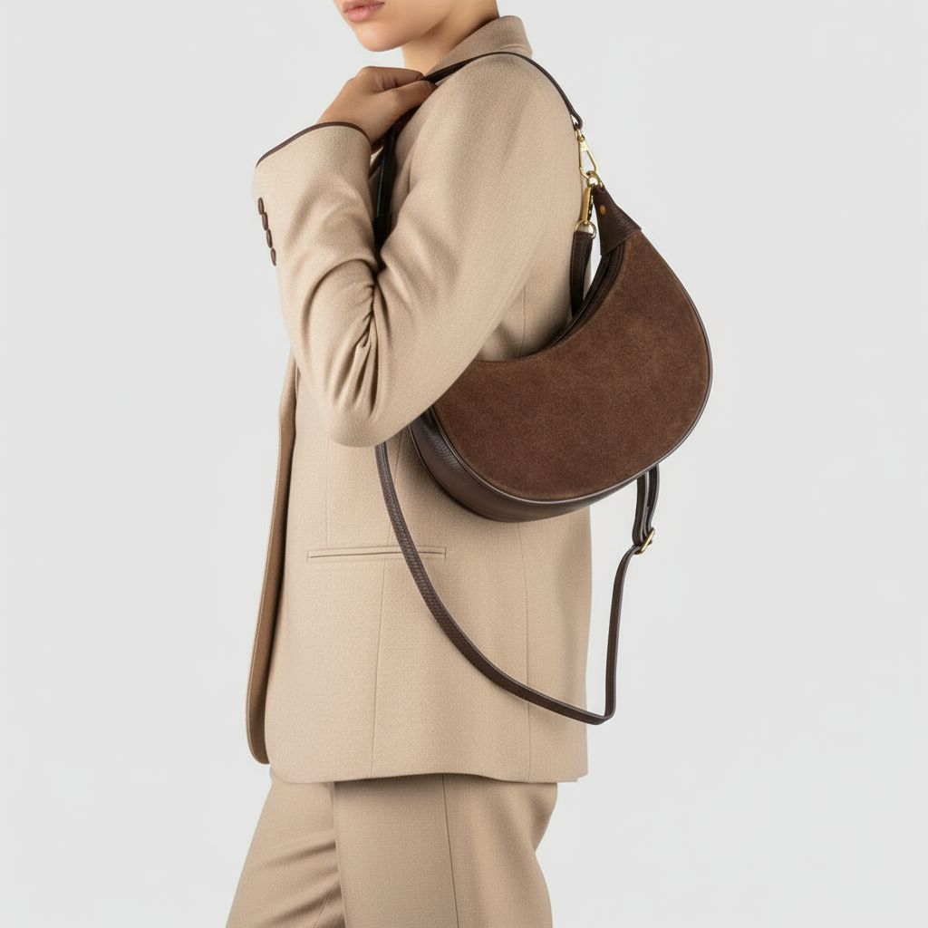 Suede Leather Shoulder Bag