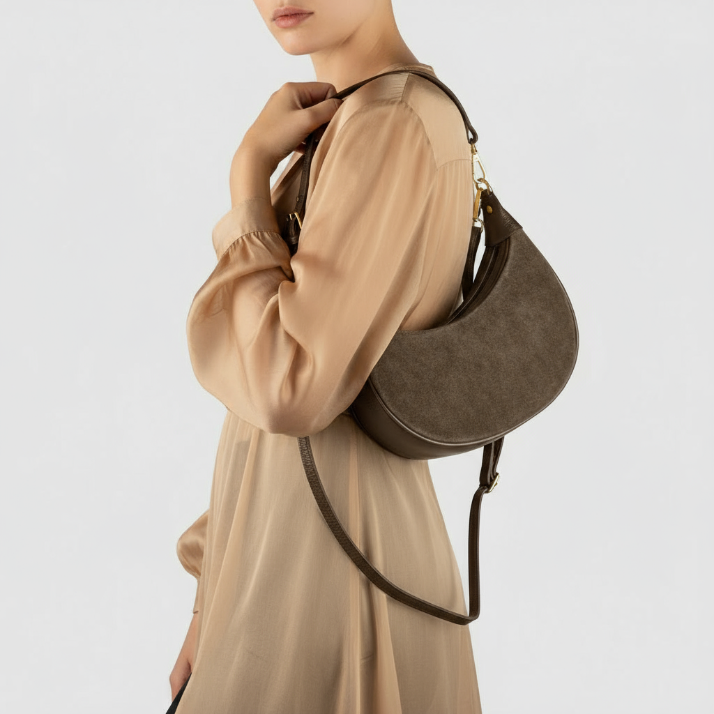 Suede Leather Shoulder Bag