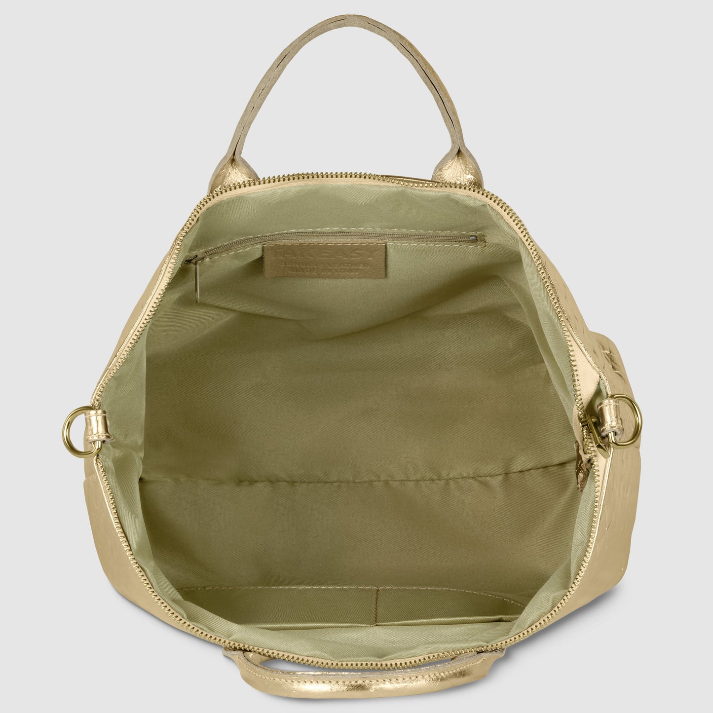 Weave Metallic Suede Leather Top-Handle Bag