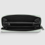 Weave Metallic Suede Leather Wallet