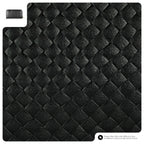 Weave Metallic Suede Leather Wallet