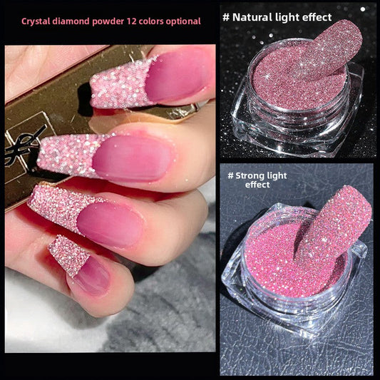 1059 Crystal crushed diamond powder glittering glittering powder DIY Epoxy laser high flash crushed diamond powder for press on nails