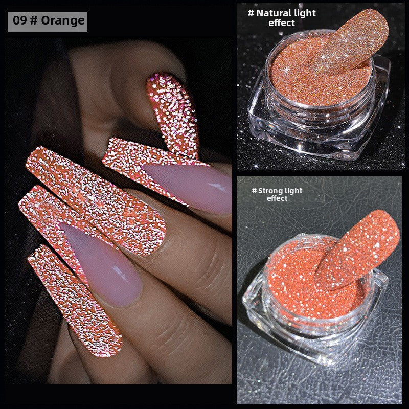 1059 Crystal crushed diamond powder glittering glittering powder DIY Epoxy laser high flash crushed diamond powder for press on nails