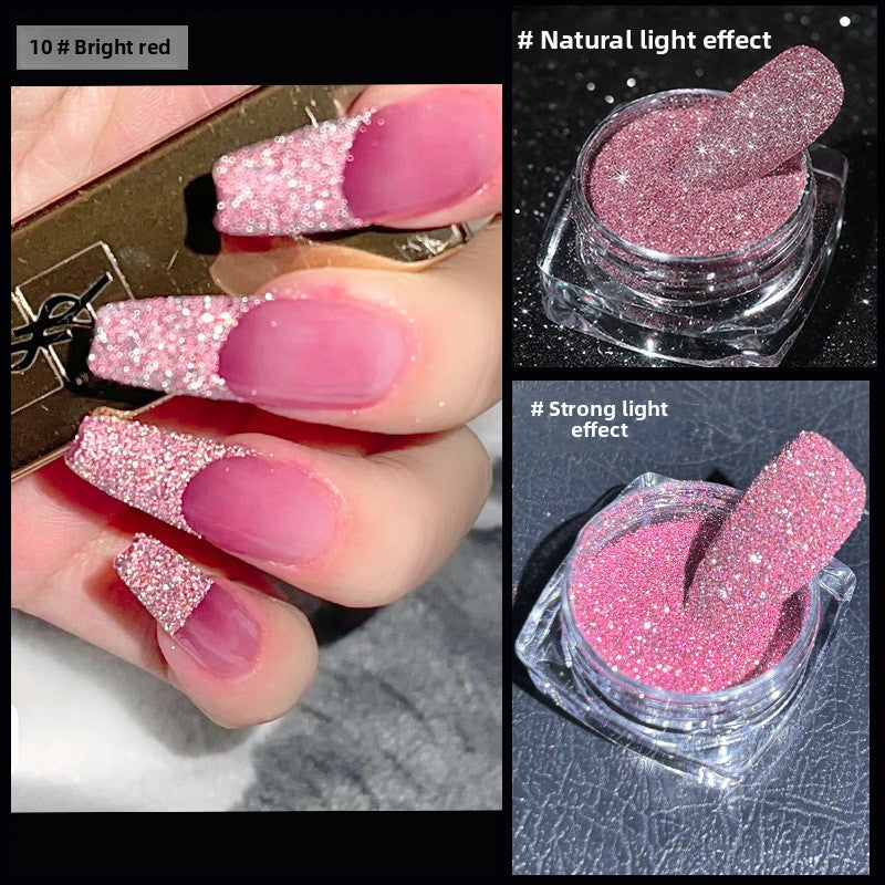 1059 Crystal crushed diamond powder glittering glittering powder DIY Epoxy laser high flash crushed diamond powder for press on nails