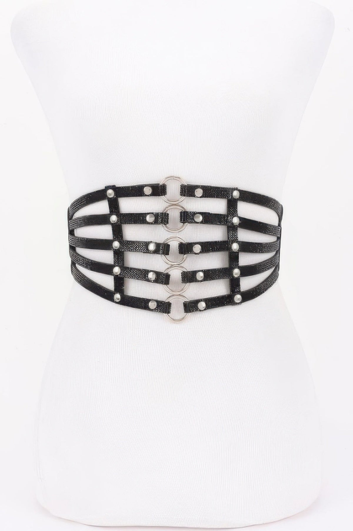 Wide Rhinestone Waist Belt