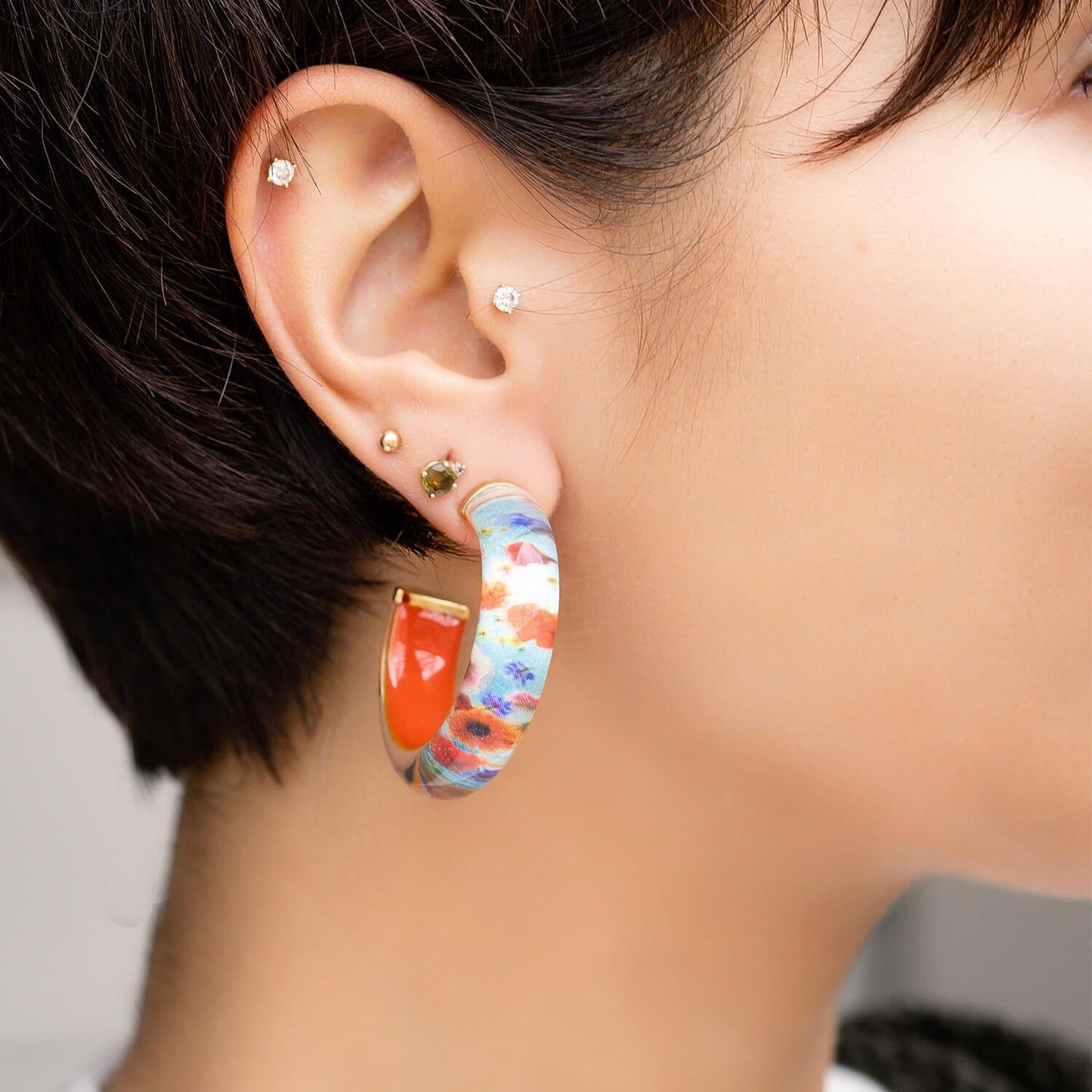 Wild Thang Illusion Hoop Earrings