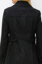 Wool Toggle Button Peacoat With Pockets